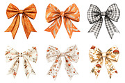 Preppy Fall Bow Clipart PNG, a Seasonal Illustration by designcity5 (Thumbnail 2 of 5)