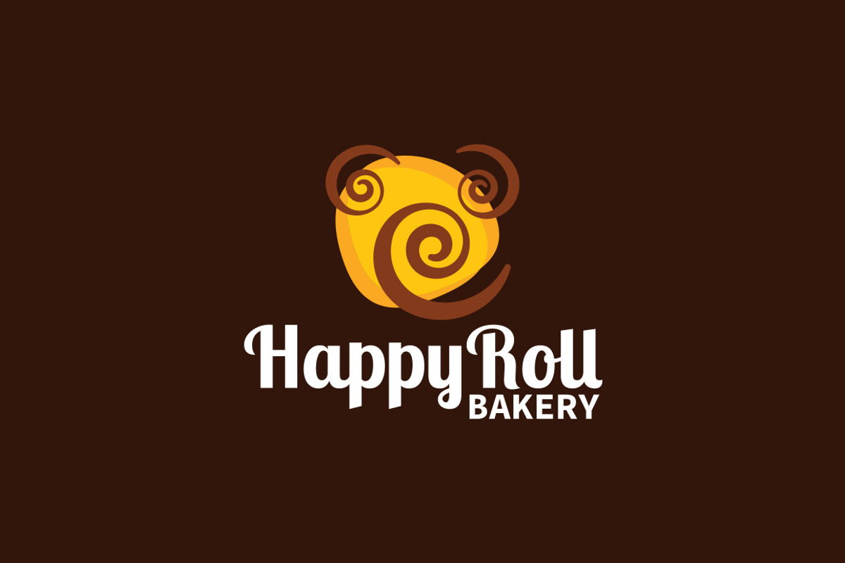 HappyRoll Bakery Logo, a Branding & Logo Template by aaron robertson design (Photo 3 of 4)