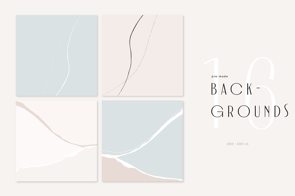 Abstract shapes art collection, a Texture Graphic by Anna Sokol (Photo 16 of 28)