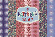Set of 7 patterns with hearts, a Pattern Graphic by BondarenkoNat (Thumbnail 1 of 3)