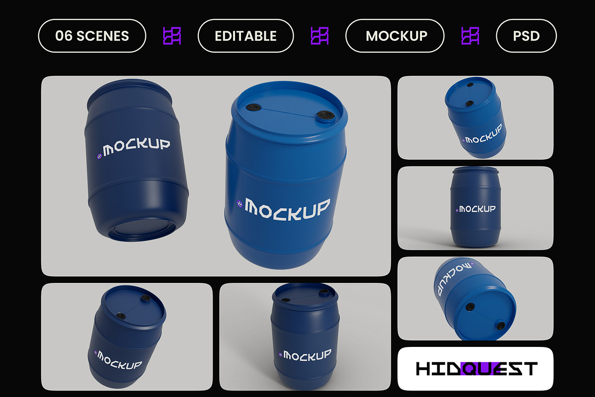 Diesel Fuel Can Mockup, a Packaging Mockup by hiddemaru (Photo 2 of 4)