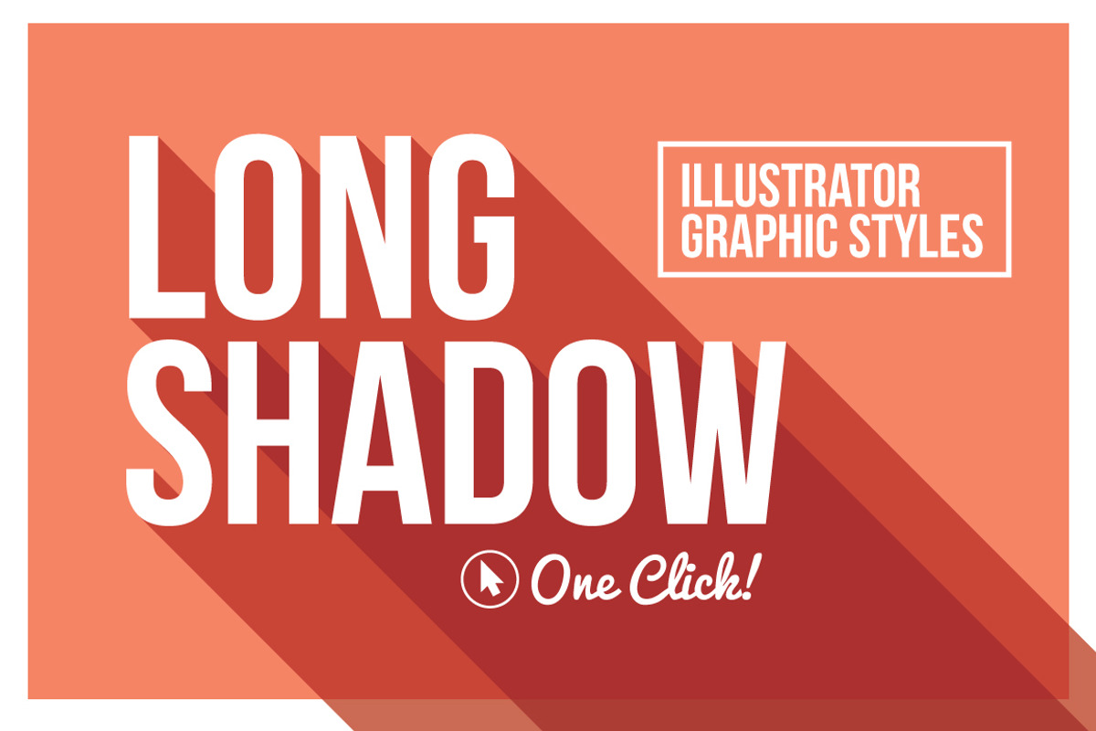 Long Shadow Graphic Styles, a Layer Style Add-On by Designdell (Photo 1 of 4)