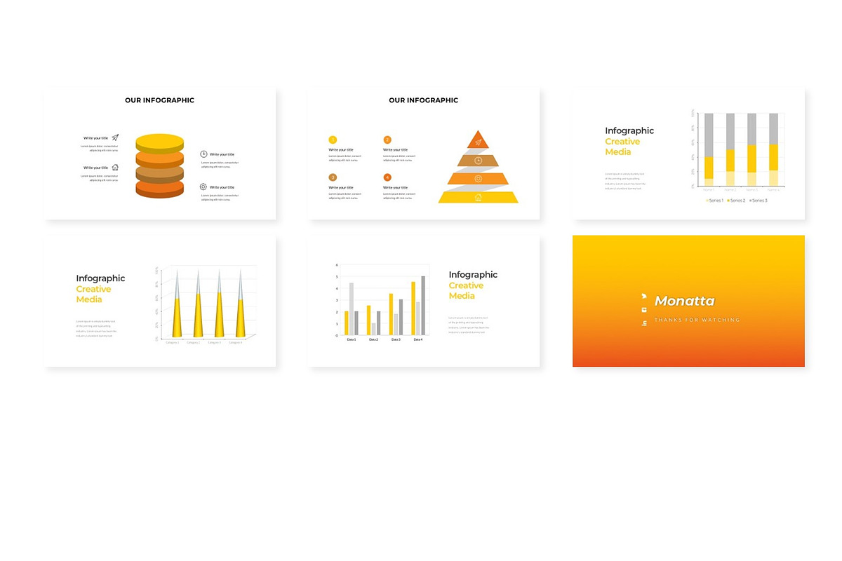 Monatta - Powerpoint Template, a Presentation Template by AQR Studio