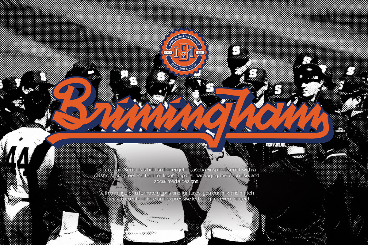 Bassball & Varsity fonts, a Script Font by panakota studio (Photo 13 of 18)