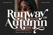 Nancey Wander - Classy Retro, a Serif Font by Qweera Studio (Thumbnail 2 of 10)