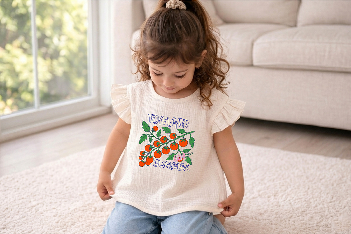 Tomato Girl Summer PNG, an Illustration by Canvas Craft (Photo 6 of 6)