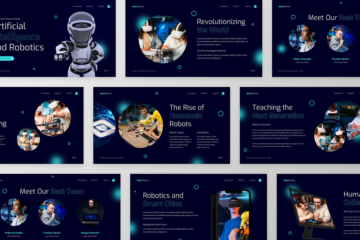 Artificial Intelligence Techno, a Presentation Template by MtvtdArt (Photo 4 of 6)