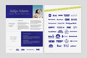 Indigo Speaker Sheet Canva Template, a Templates & Theme by Regent Parkette (Thumbnail 2 of 2)