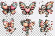 Whimsical Spring Butterfly Clipart B, an Illustration by SVGArt (Thumbnail 2 of 7)
