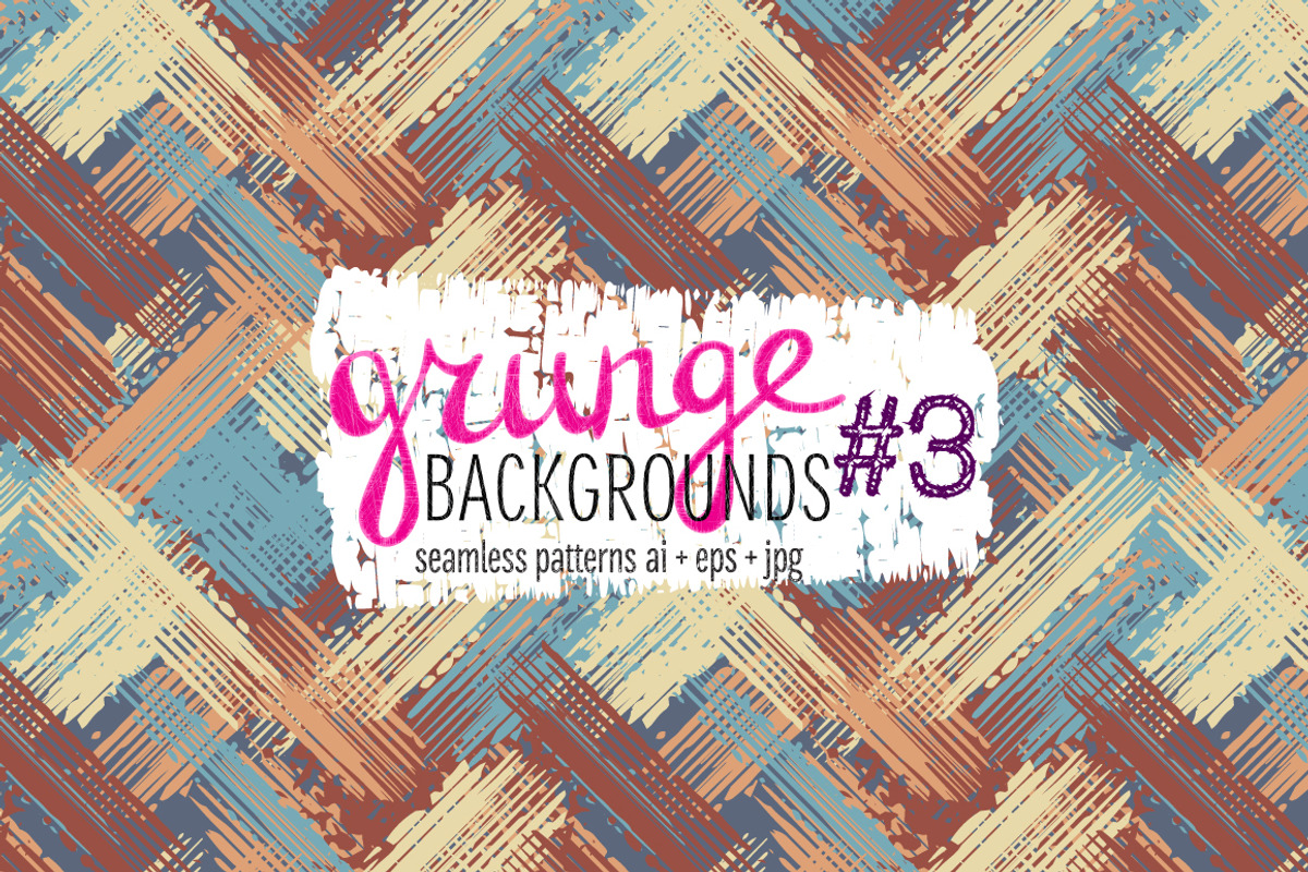 10 grunge colorful patterns #3, a Pattern Graphic by Guten Tag Vector