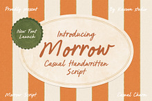Morrow Handwritten Script Font