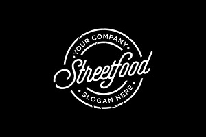 Street Food Stamp For Restaurant, a Branding & Logo Template by funpixel