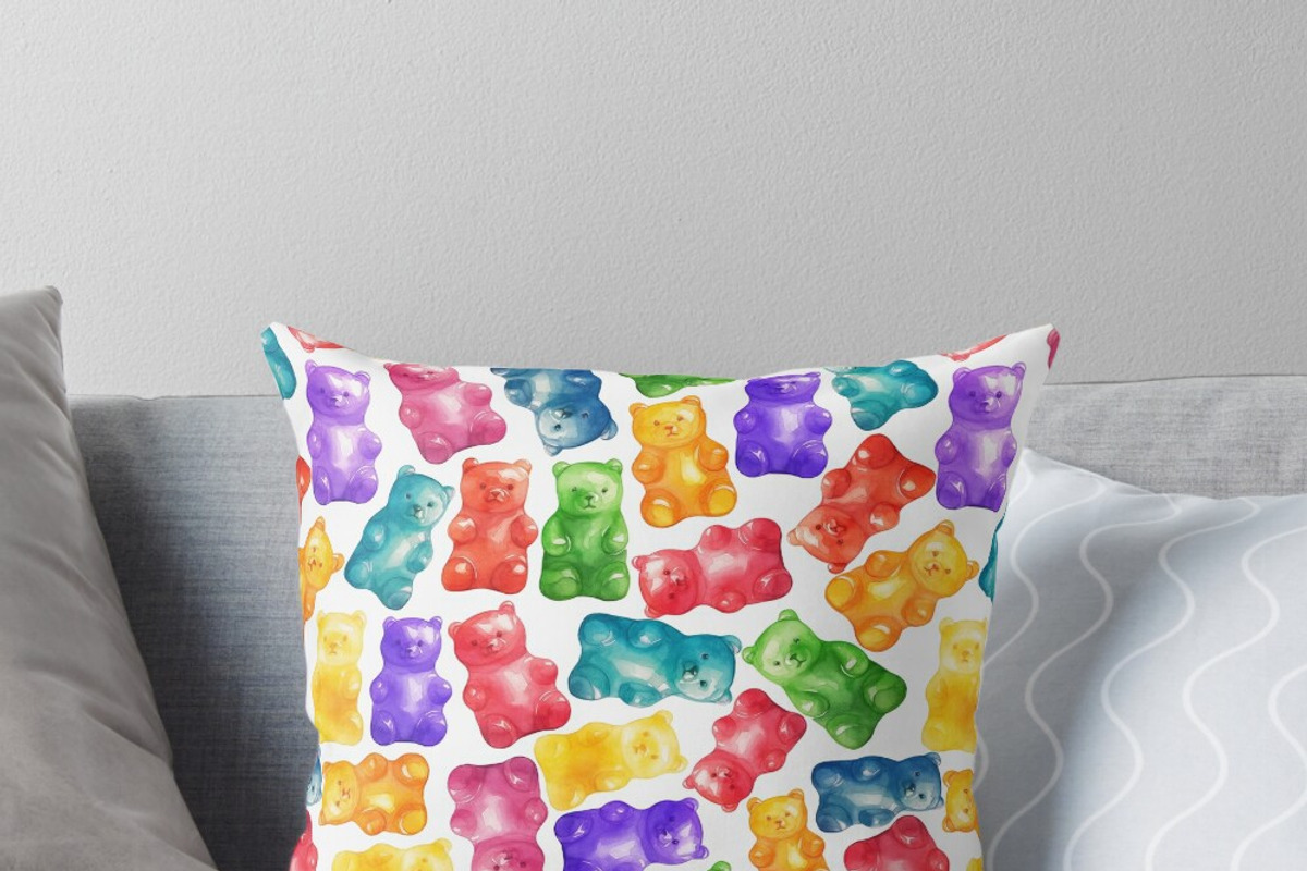 Watercolor Gummy Bear Clipart, a Food Illustration by Old Grove Designs (Photo 3 of 6)