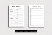 Printable Student Planner Pack Canva, a Stationery Template by The Chaos Project (Thumbnail 3 of 9)