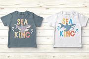 Cute Sharks Set and Patterns, an Animal Illustration by Lemon Workshop (Thumbnail 2 of 16)