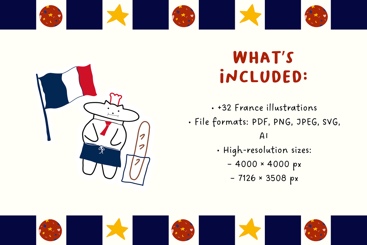 32+ France Illustration Set, an Object Illustration by The Journey Atelier (Photo 2 of 10)