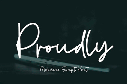 Proudly // Script Font