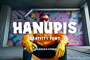 Hanupis | Graffiti Font, a Sans Serif Font by filosovis (Thumbnail 1 of 5)