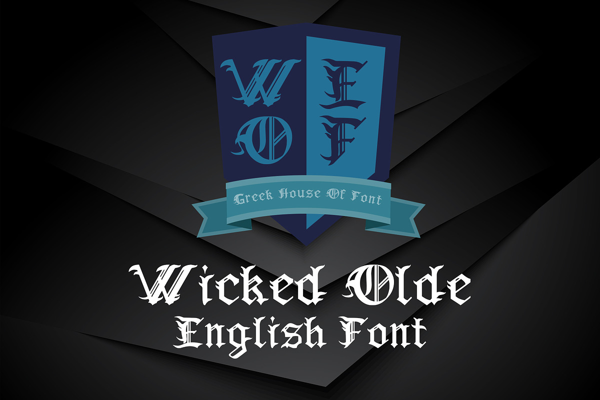 Wicked Olde English Font preview 2