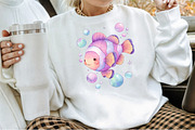 Cute Sea Animals Watercolor Clipart, an Animal Illustration by Sublimation Artist (Thumbnail 4 of 6)