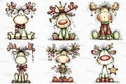 Whimsical Christmas Fluffy Reindeer, an Illustration by Craft Nest (Thumbnail 4 of 6)