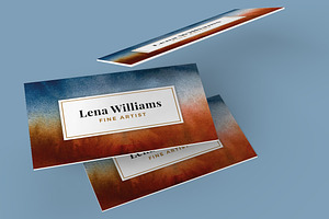 Watercolor Business Card Artwork