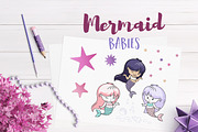 Mermaid Babies Illustrations, an Illustration by Teneresa (Thumbnail 1 of 3)
