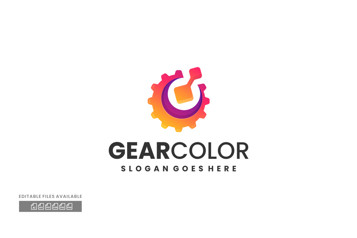Gear Gradient Colorful Logo, a Branding & Logo Template by ivan_artnivora