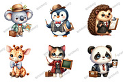 Cute Animals Teachers Clipart, a Graphic by designcity5 (Thumbnail 2 of 5)