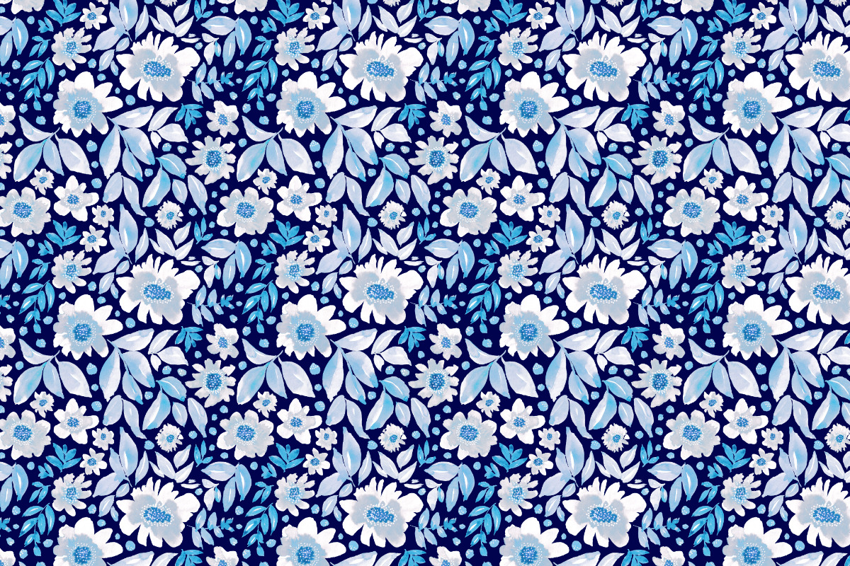 Blue, white and navy, a Pattern Graphic by Anya-D (Photo 3 of 7)