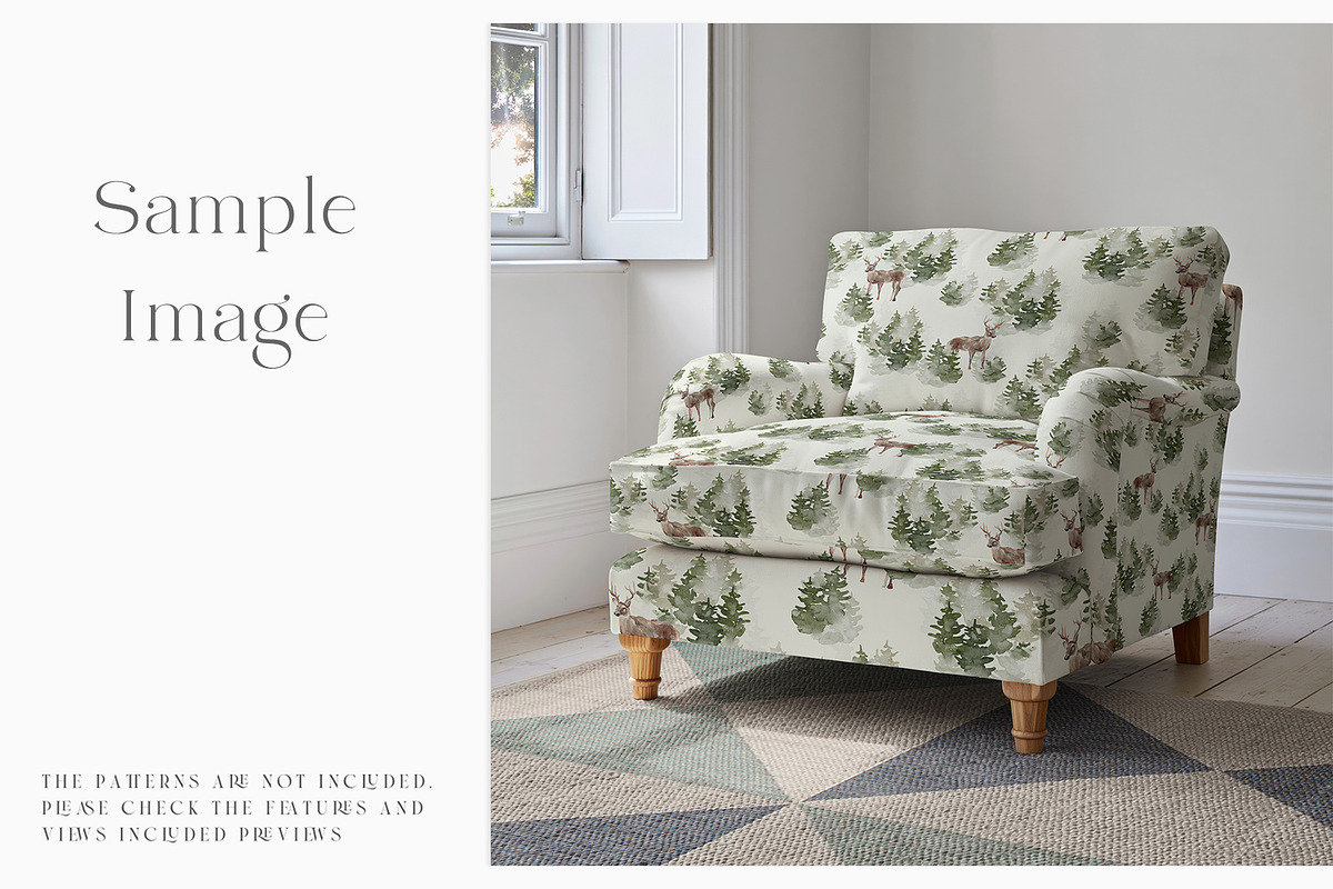 Armchair Upholstery Mockup, a Household Mockup by mock-ups (Photo 4 of 11)