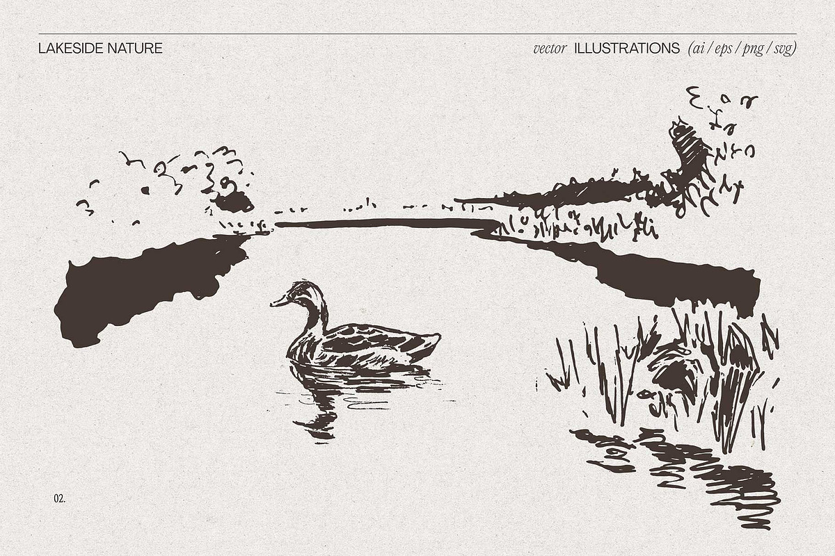 Lakeside Nature Illustrations, an Empty State Illustration by TheMountBirdStudio (Photo 7 of 17)