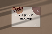 Horizontal paper mockup, an Advertising Mockup by Sigelt (Thumbnail 2 of 5)