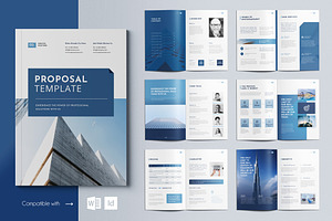 Minimal Proposal Template | 20 Pages, a Brochure Template by BrochuresFactory