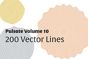 Pulsate Vol. 10 | 200 Vector Waves, an Object Graphic by invisiblelayer (Thumbnail 1 of 4)