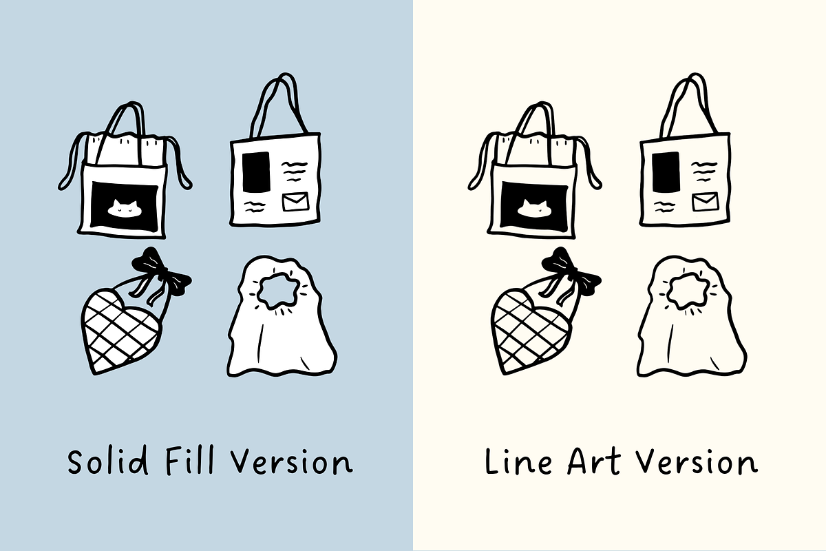 92+ Minimalist Fashion Bag Set, an Object Illustration by The Journey Atelier (Photo 3 of 5)