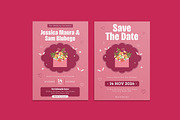 Envelopes Wedding Invitation, an Invitation Template by iDoodle Studio (Thumbnail 1 of 4)