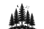 Majestic Pine Trees SVG, a Finance Illustration by Amazin_art (Thumbnail 37 of 41)
