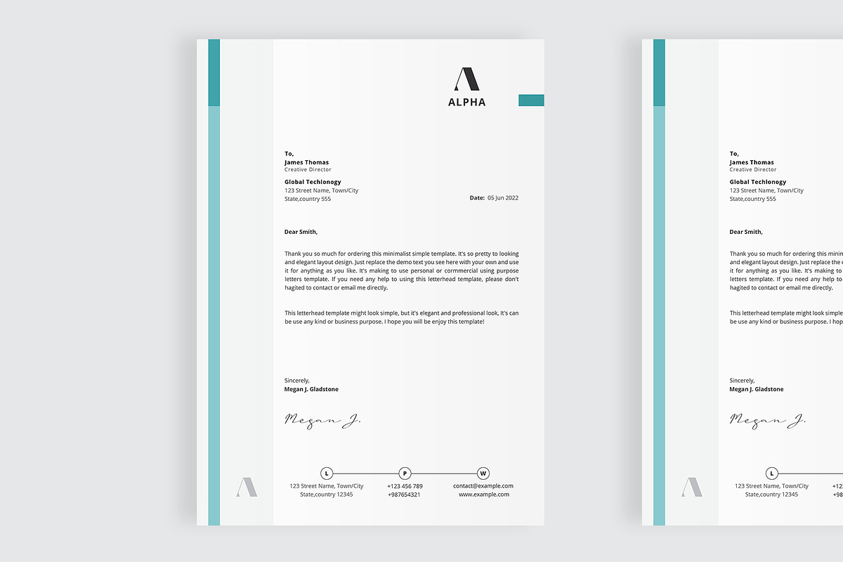 Letterhead, a Stationery Template by Amit Debnath (Photo 4 of 6)