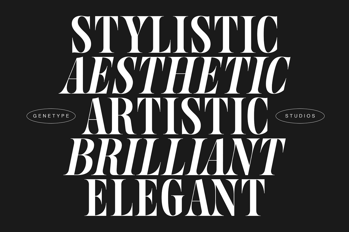 Phosery Serif Display Font, a Serif Font by Genetype (Photo 5 of 8)