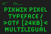 Pixwix - Bitmap Pixel Font, a Sans Serif Font by Indotype Foundry (Thumbnail 5 of 10)