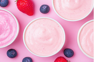 Strawberry and Blueberry Yogurt in, a Food & Drink Photo by Lermont51