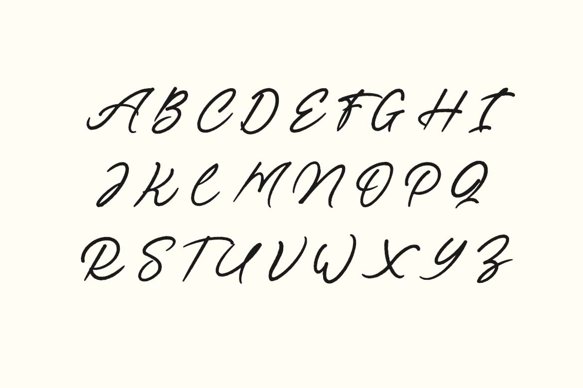 Tropical Streamline Handwritten Font, a Handwritten Font by UICreative (Photo 2 of 13)