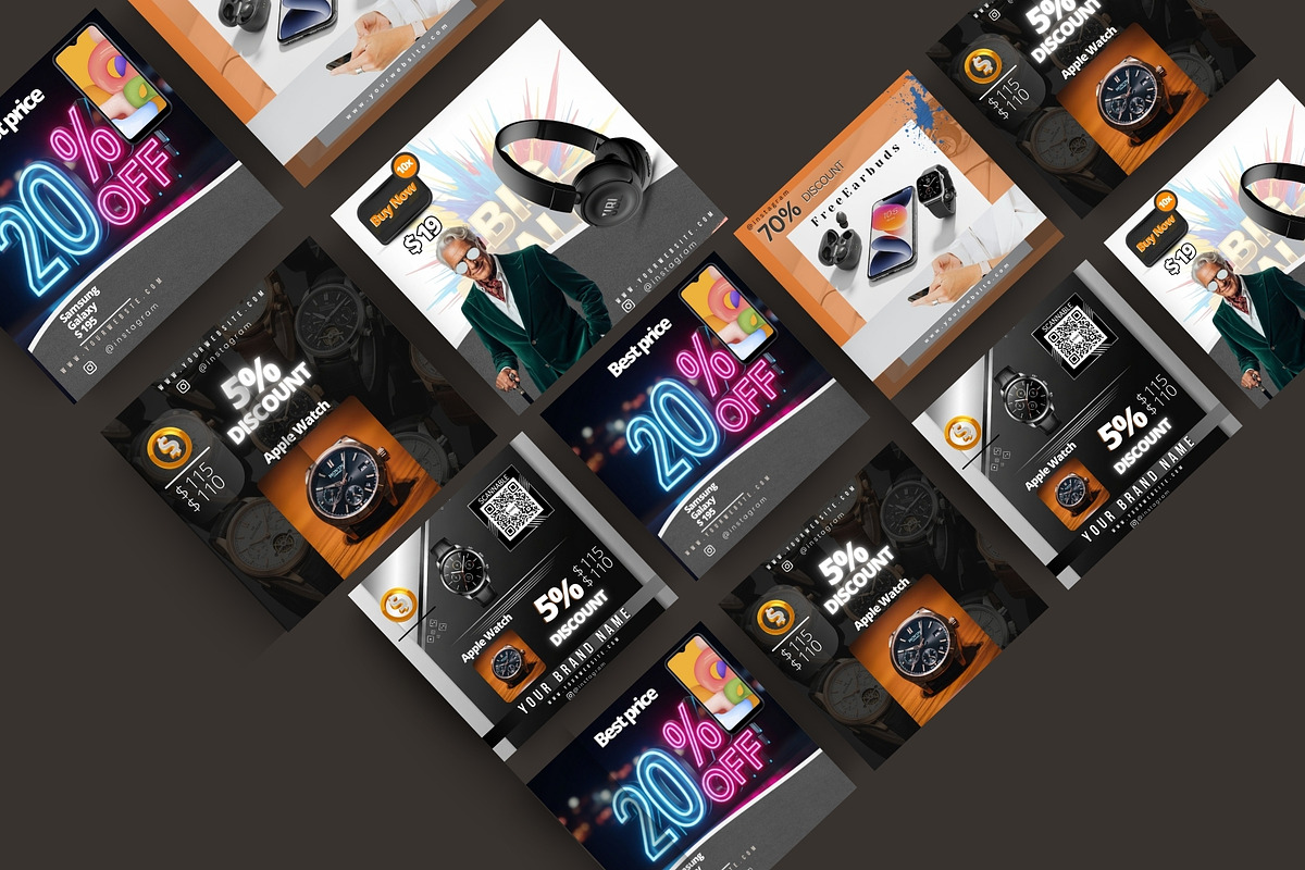 Discount Product Ad Pack of 5, a Branding & Logo Template by Aban's World (Photo 4 of 7)