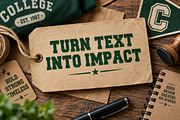 Vintage Army - College Font, a Slab Serif Font by Limited.studio (Thumbnail 2 of 6)
