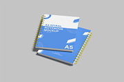 A5 Spiral Notebook Mockup Set, a Print Template by Graphiculon (Thumbnail 11 of 11)