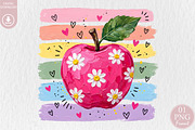 Daisy Apple Teacher Back to School, a Seasonal Illustration by Rose Art (Thumbnail 1 of 5)