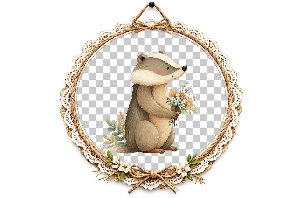 Cute Woodland Animal Clipart, an Illustration by DreamArtGraphic (Photo 6 of 8)