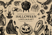 Halloween & Witchcraft Vector Bundle, a Seasonal Illustration by Yevheniia (Thumbnail 1 of 15)
