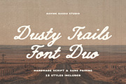 Dusty Trails, a Script Font by Davide Bassu (Thumbnail 1 of 14)